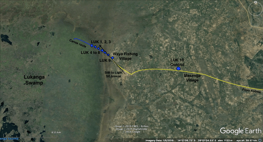 Lukanga Swamp Map